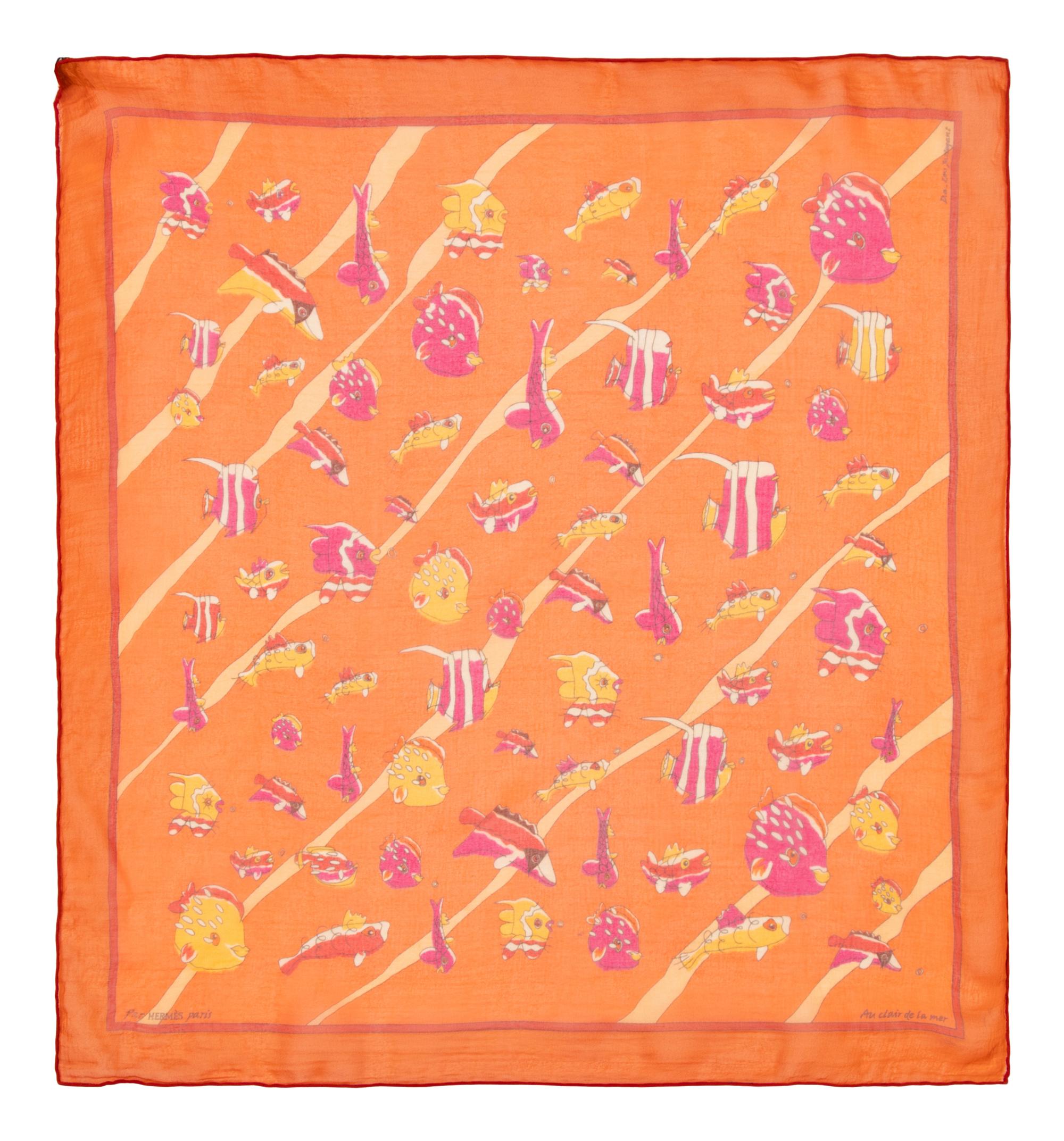 Hermès, Four Scarves of Varying Sizes