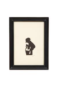 An Assemblage of Framed Paper Silhouettes Featuring 3 Beatrix Sherman Works