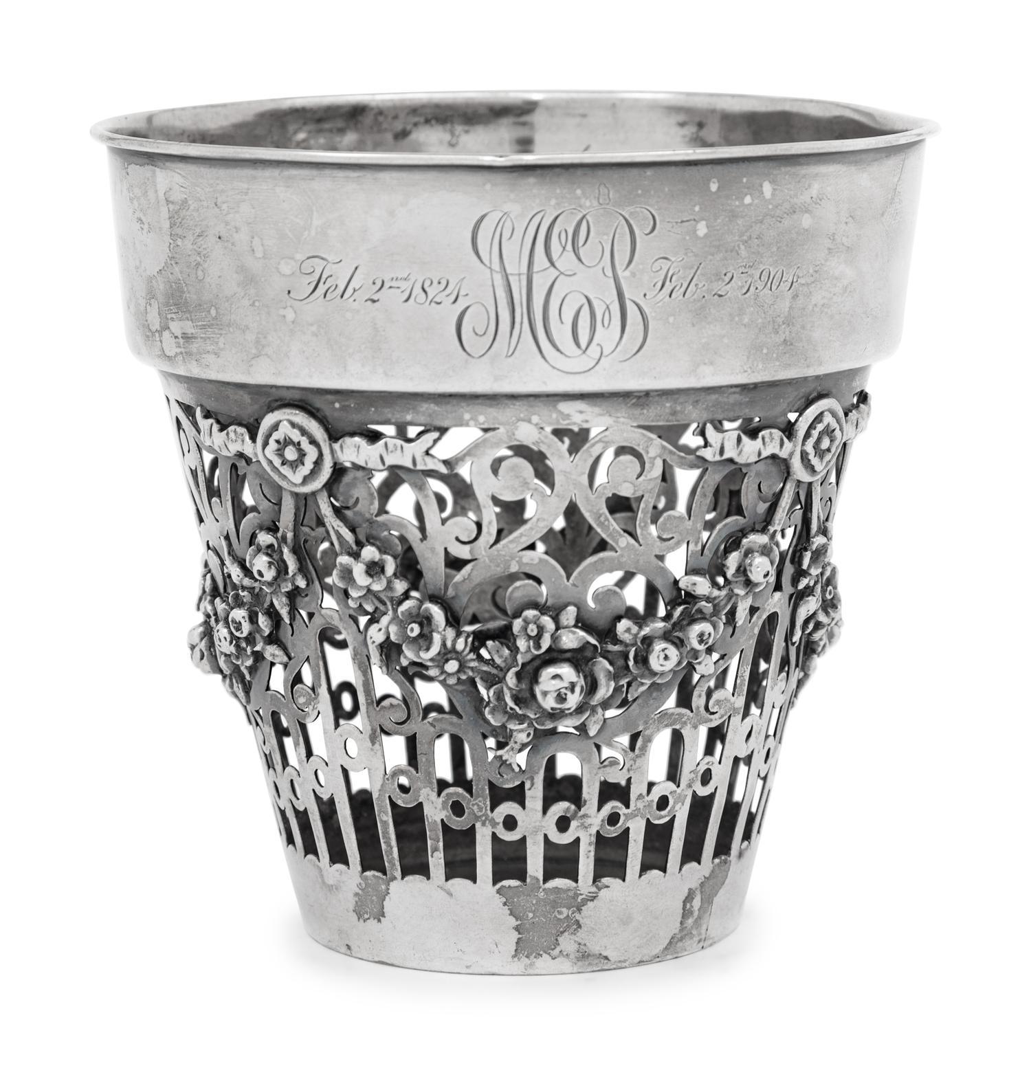 An American Silver Jardinière Liner