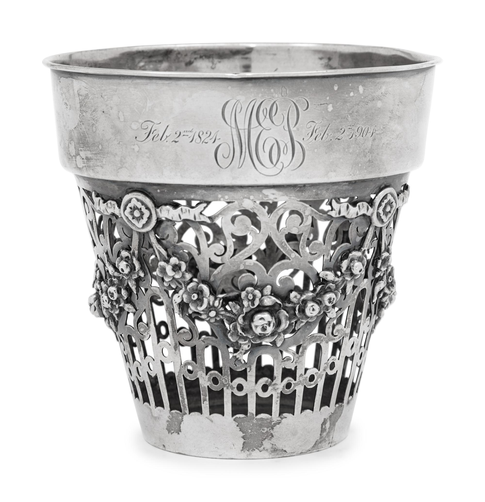 An American Silver Jardinière Liner