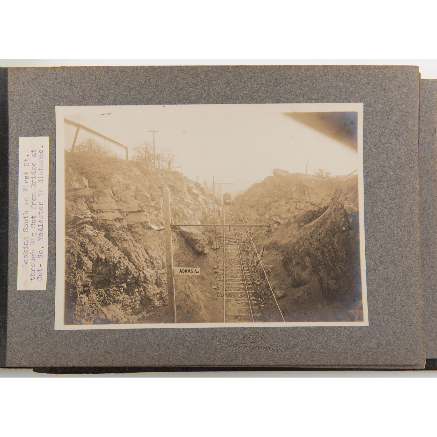 Indian Territory Traction Company, Fantastic Photo Album Showing Railroad Construction and Early Oklahoma Towns