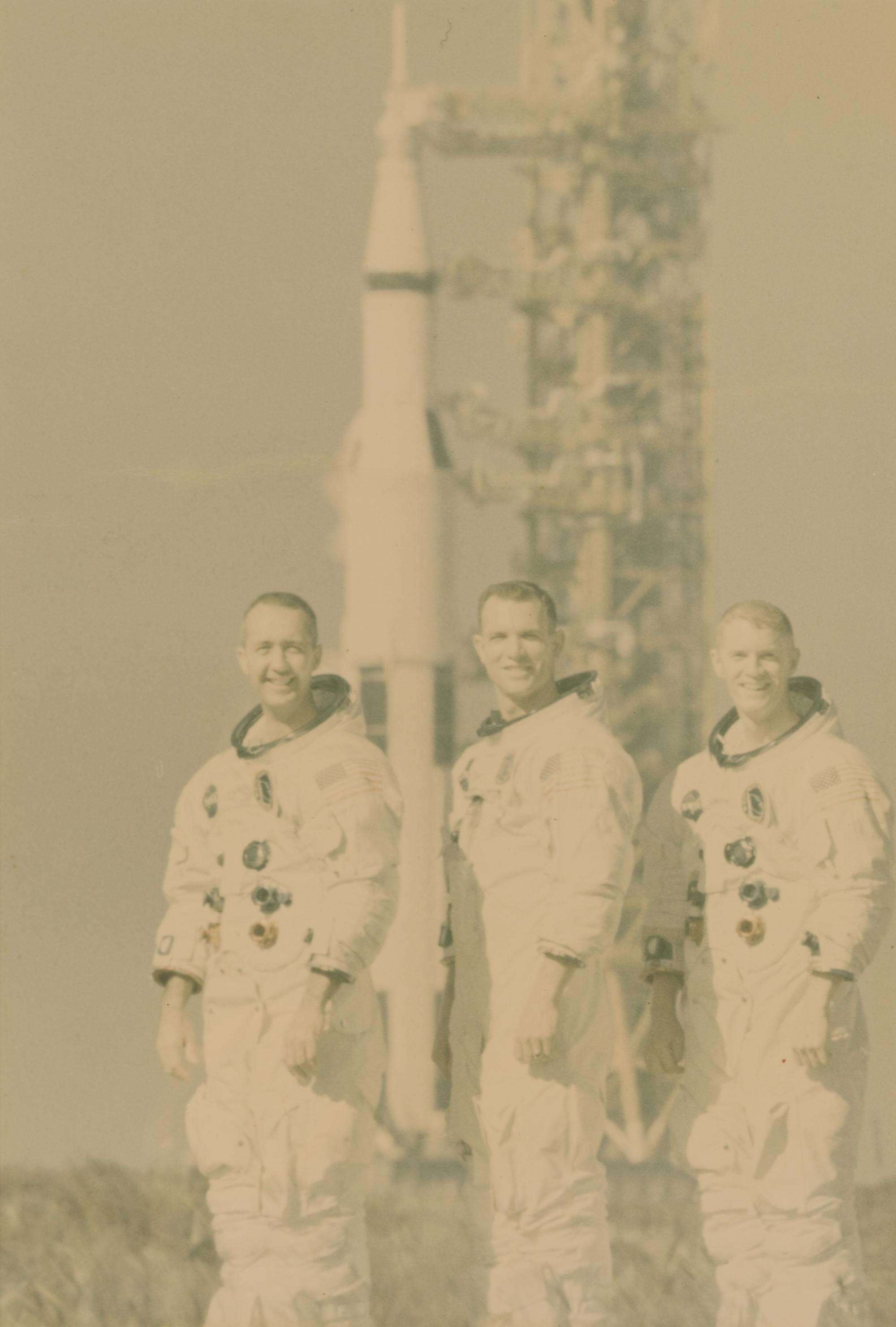 [NASA - APOLLO 9]. Signed photograph of the Apollo 9 crew. 1969