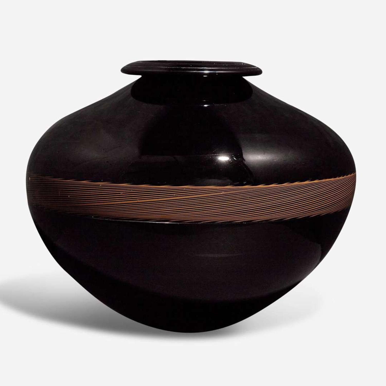 Lino Tagliapietra (Italian, b. 1934) Incalmo Glass Vase, Italy, 1983