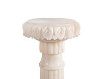 A Carved Alabaster Pedestal
