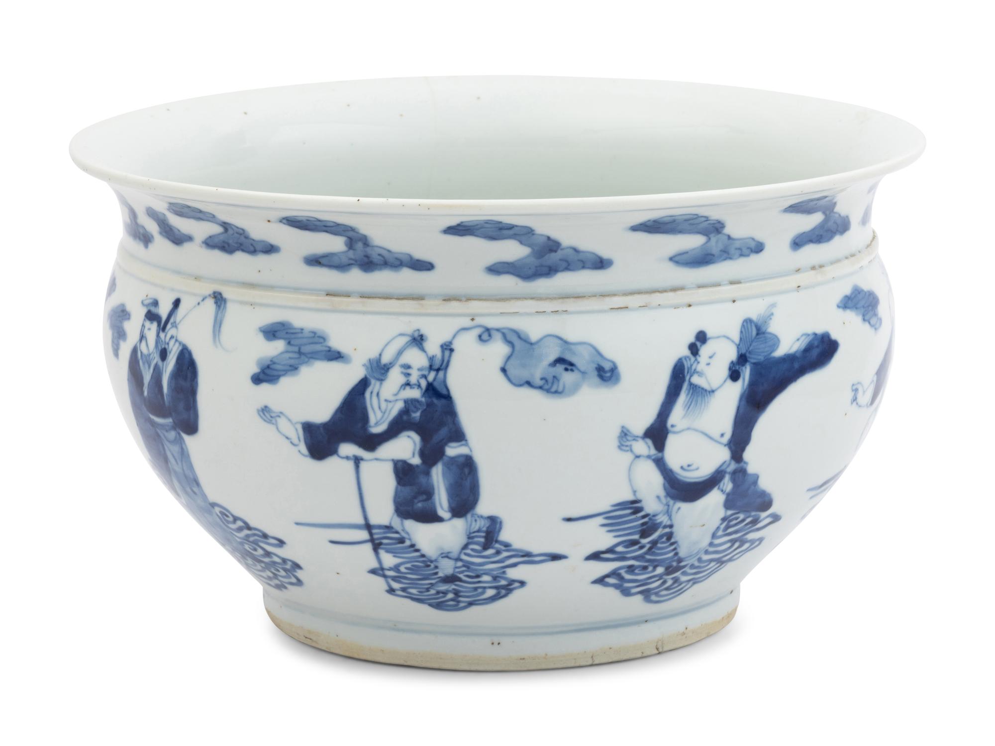 A Chinese Blue and White Porcelain Censer