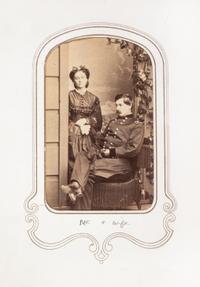 (CIVIL WAR) Carte-de-visite album of Civil War generals, including 46 photographs.