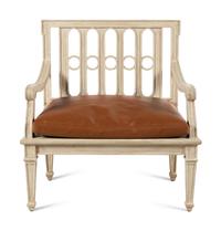 A Contemporary White Painted Armchair