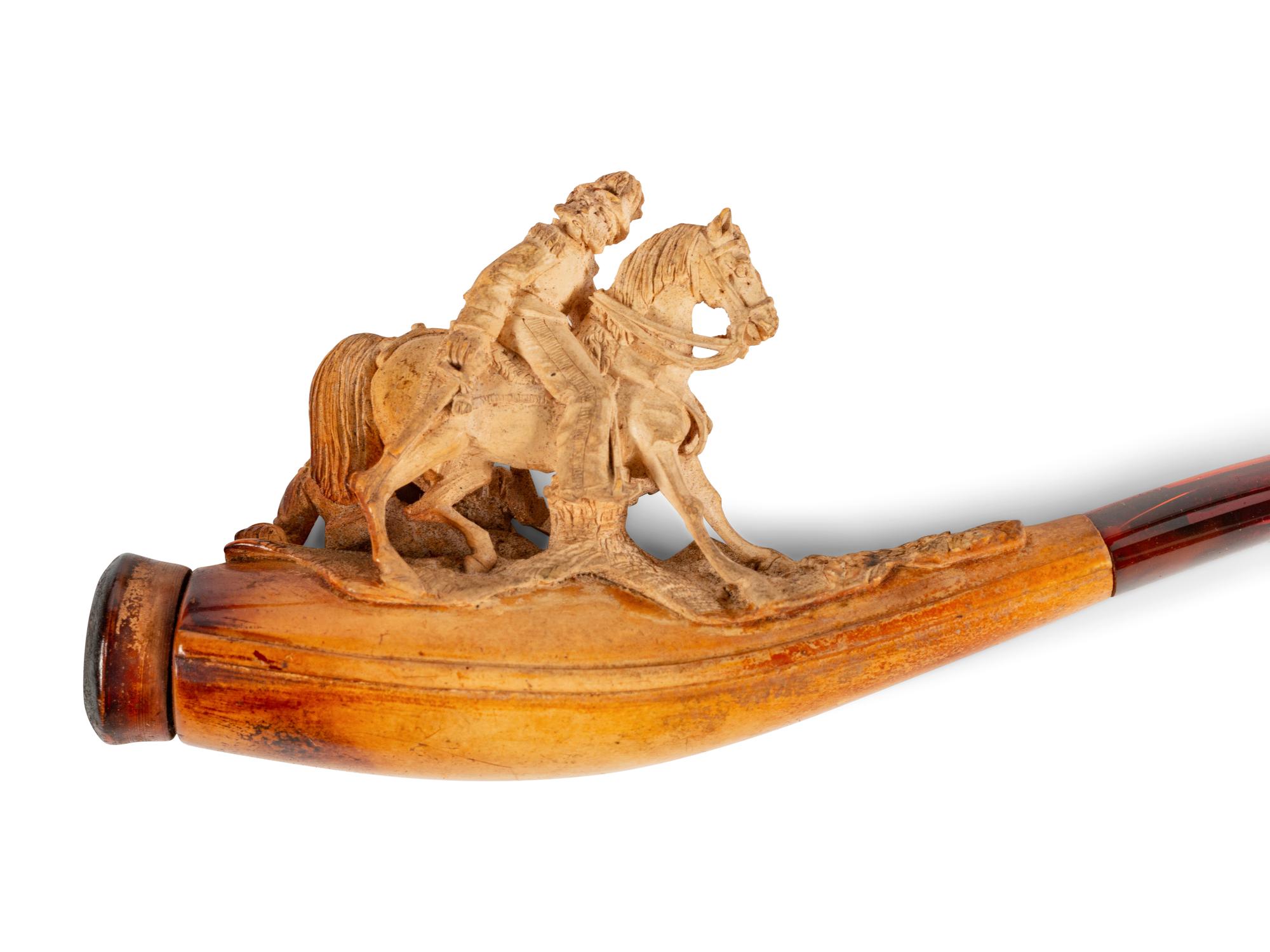 Fifteen Carved Meerschaum Pipes