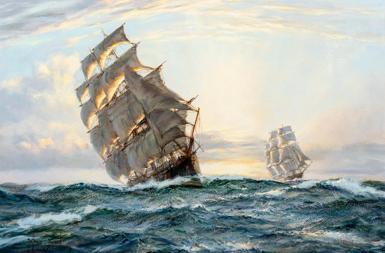 Study for The Flying Fish and The Flying Cloud