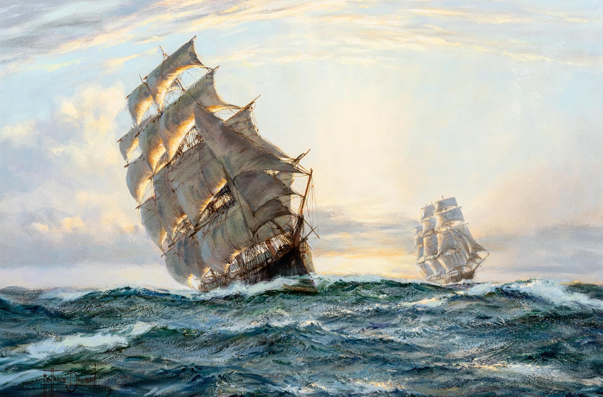 Study for The Flying Fish and The Flying Cloud