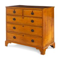 A George III Adam Style Ebony Inlaid Satinwood Chest of Drawers