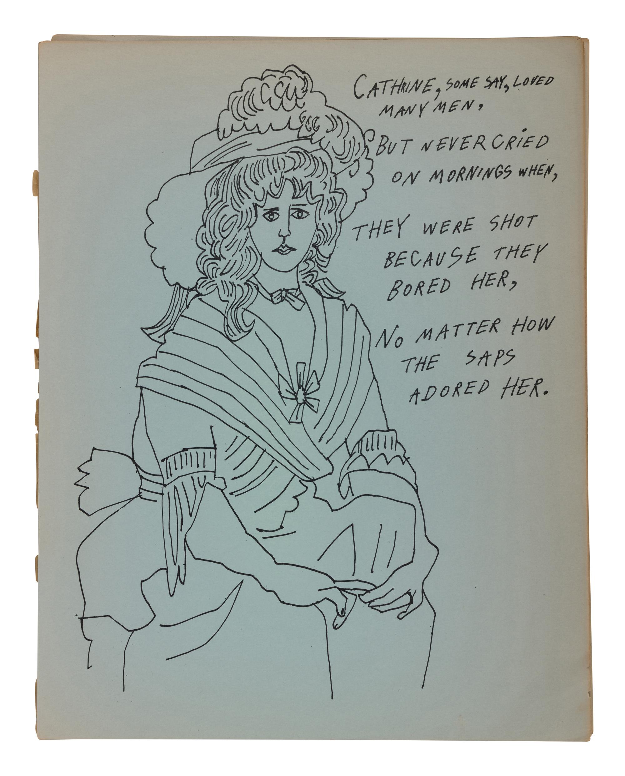 Love is a Pink Cake (complete set of 25 offset lithographs by Andy Warhol with poems by Ralph Thomas Ward), 1953