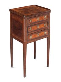 A Directoire Burlwood and Walnut Chiffonière