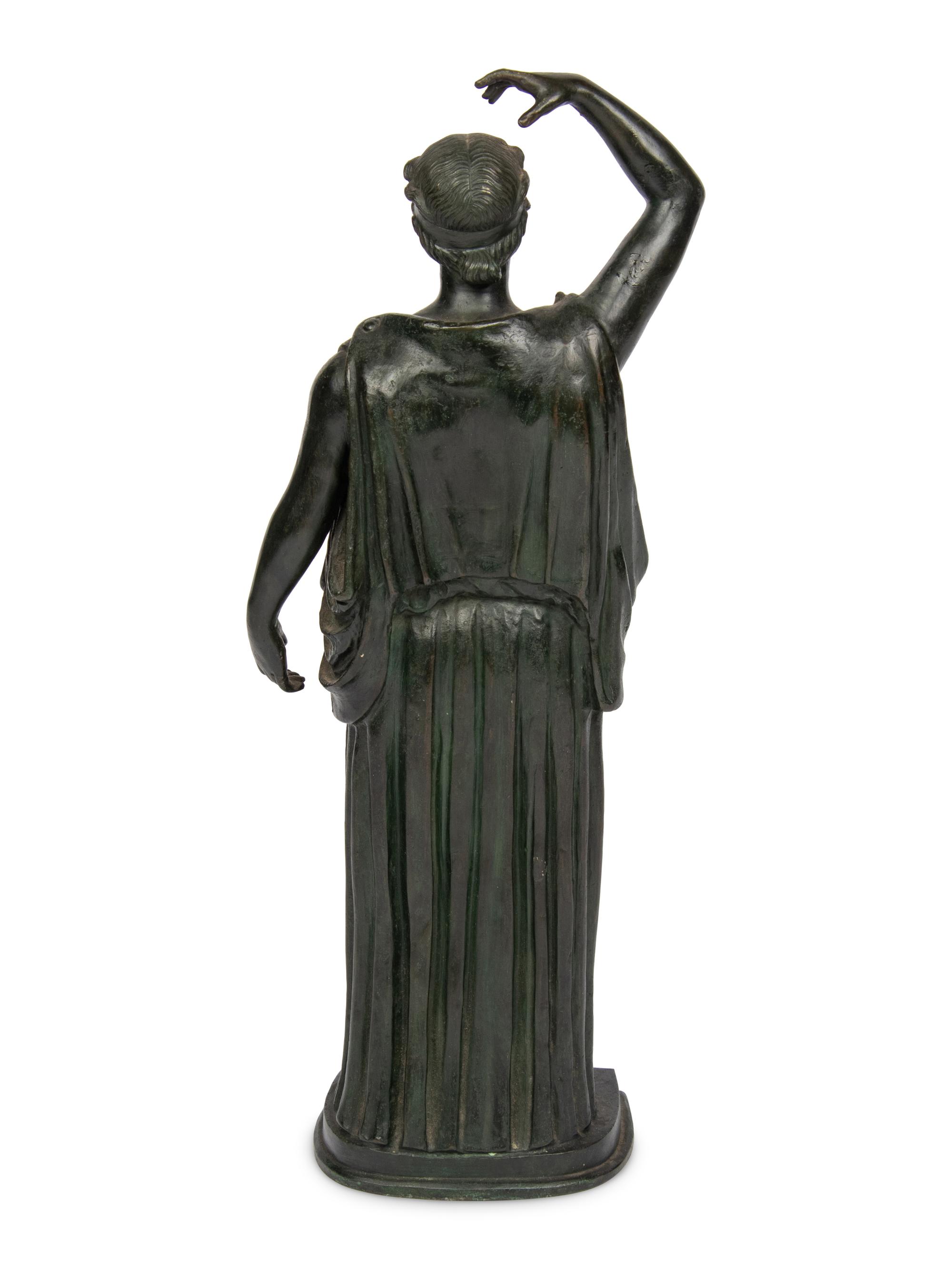 A Grand Tour Bronze Figure of a Danaid