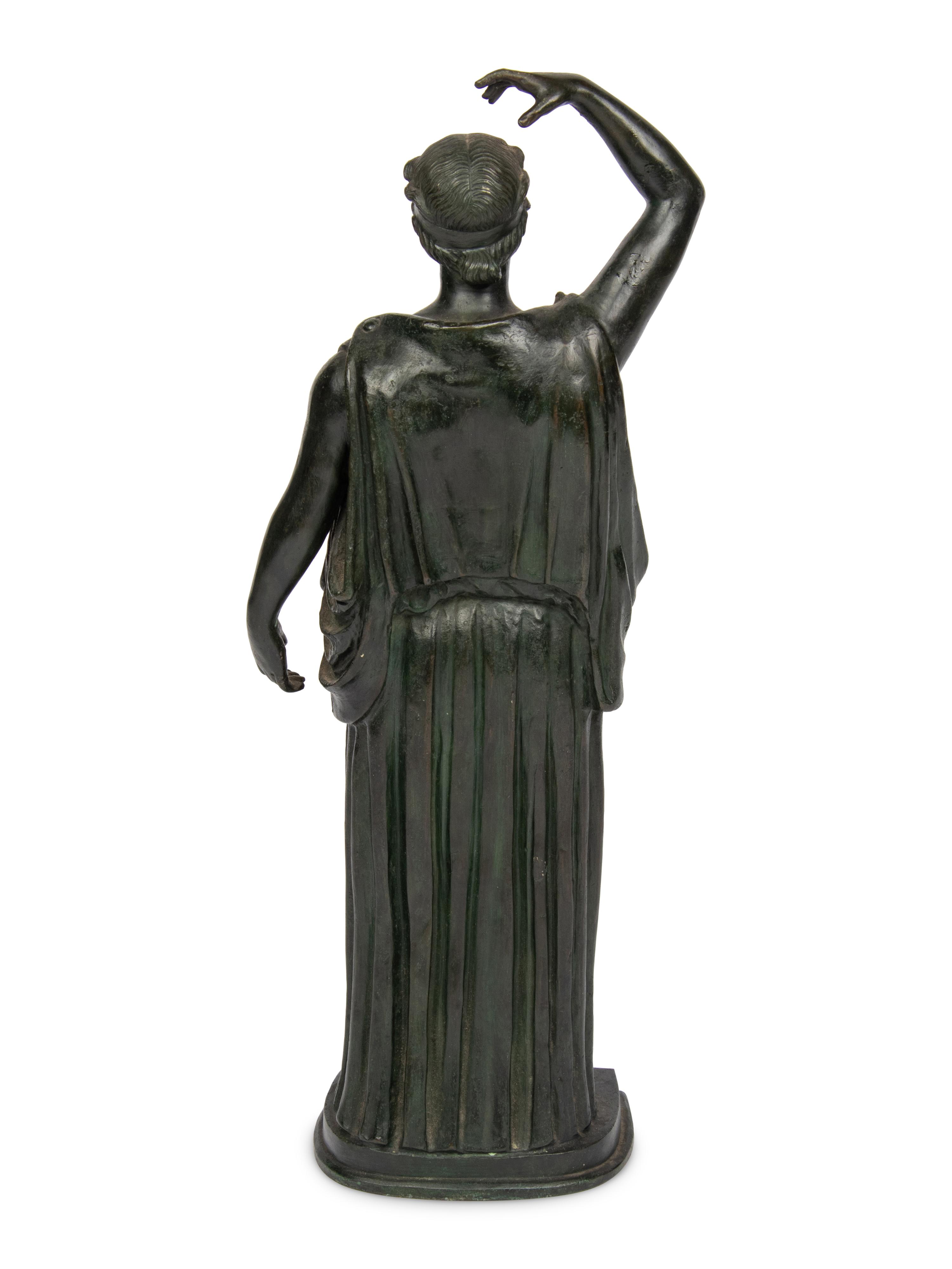 A Grand Tour Bronze Figure of a Danaid