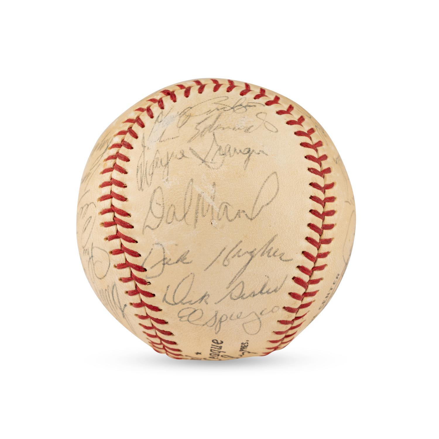 A 1968 St. Louis Cardinals Team Signed Autograph Baseball (Beckett Authentication Services Letter of Authenticity)