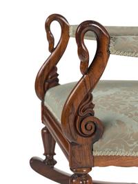 An Empire Style Rosewood Rocking Chair