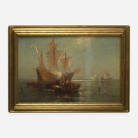 Edward Moran (American, 1829–1901) The Debarkation of Columbus