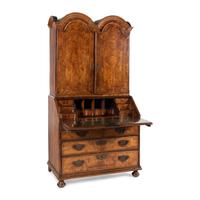 A Queen Anne Walnut Bureau Cabinet