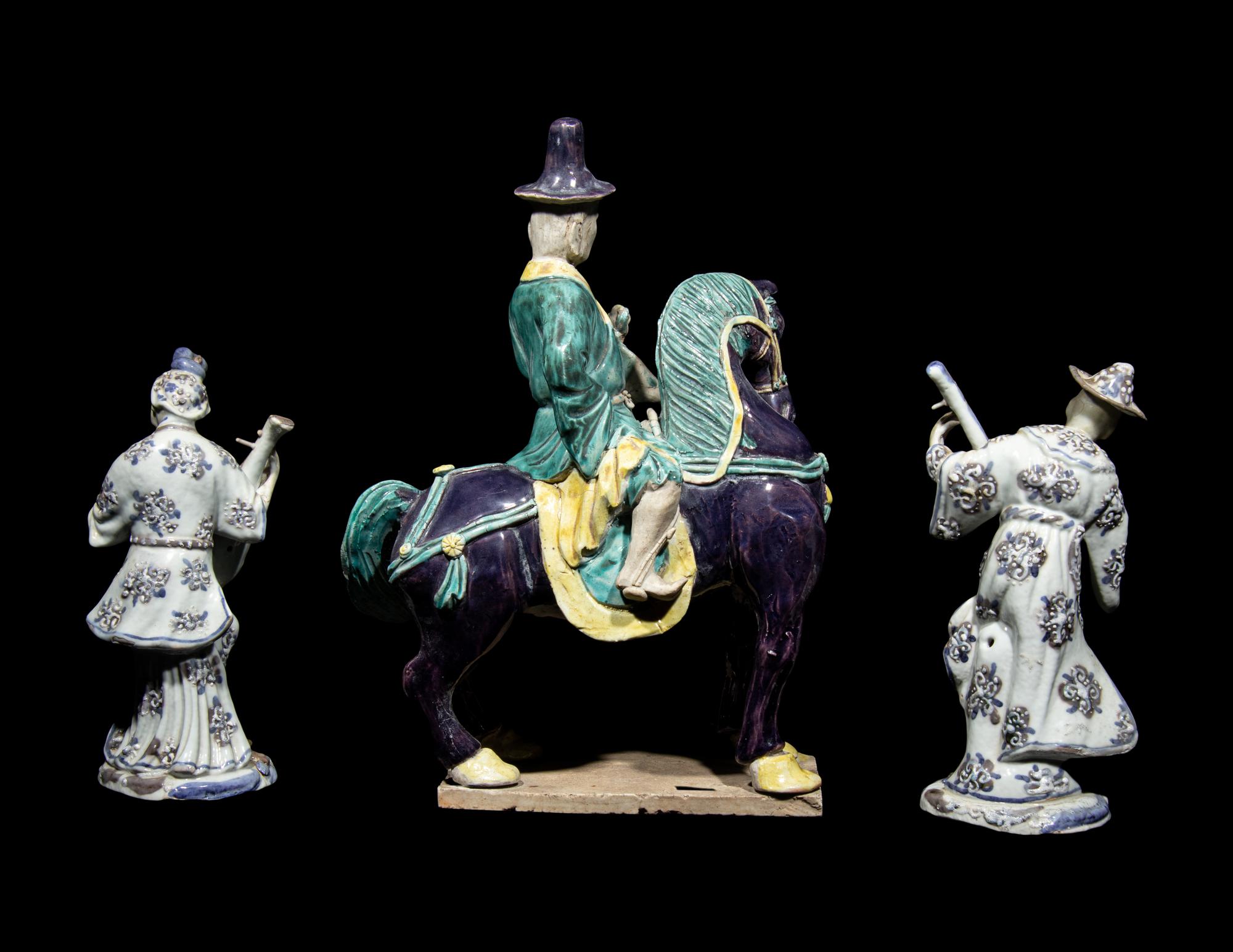 Three Chinese Porcelain Figures