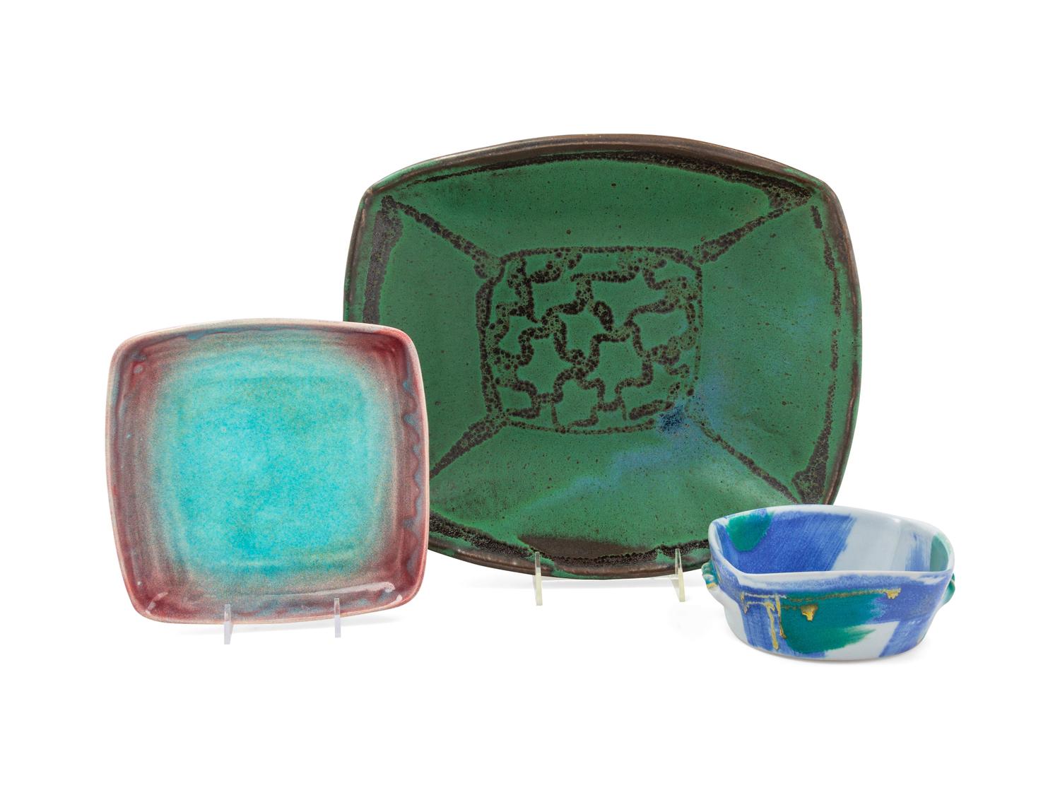 Three Pottery Bowls