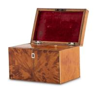 A George III Tortoiseshell Tea Caddy