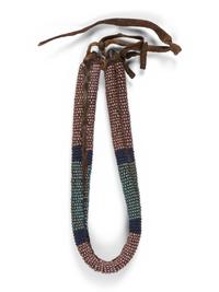 Cheyenne Beaded Buffalo Hide Choker