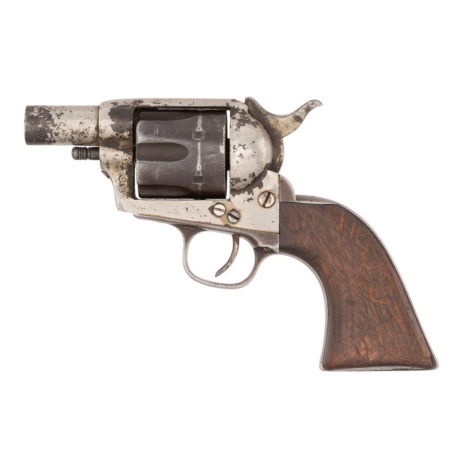 Mixed Numbers U.S. Marked "DFC" Inspected Colt Model 1873 Revolver Altered to Belly Gun