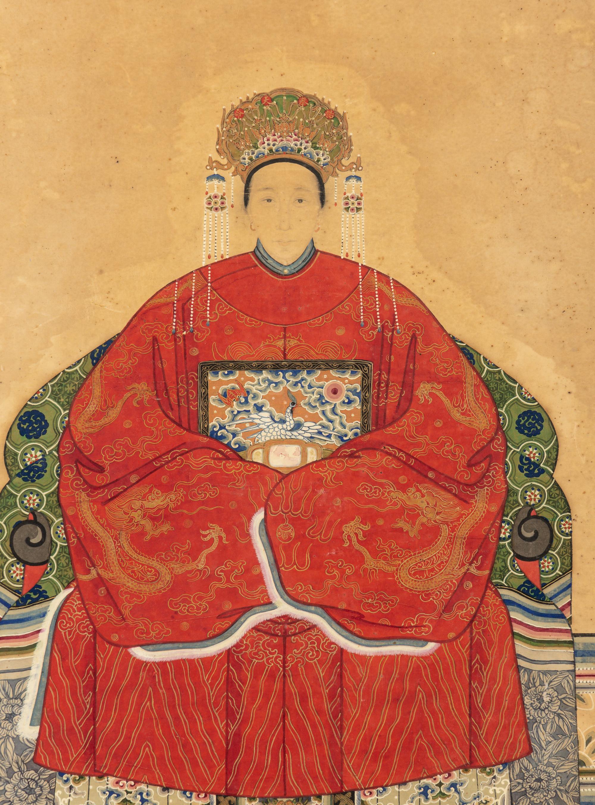 A Chinese Painting of a Court Lady