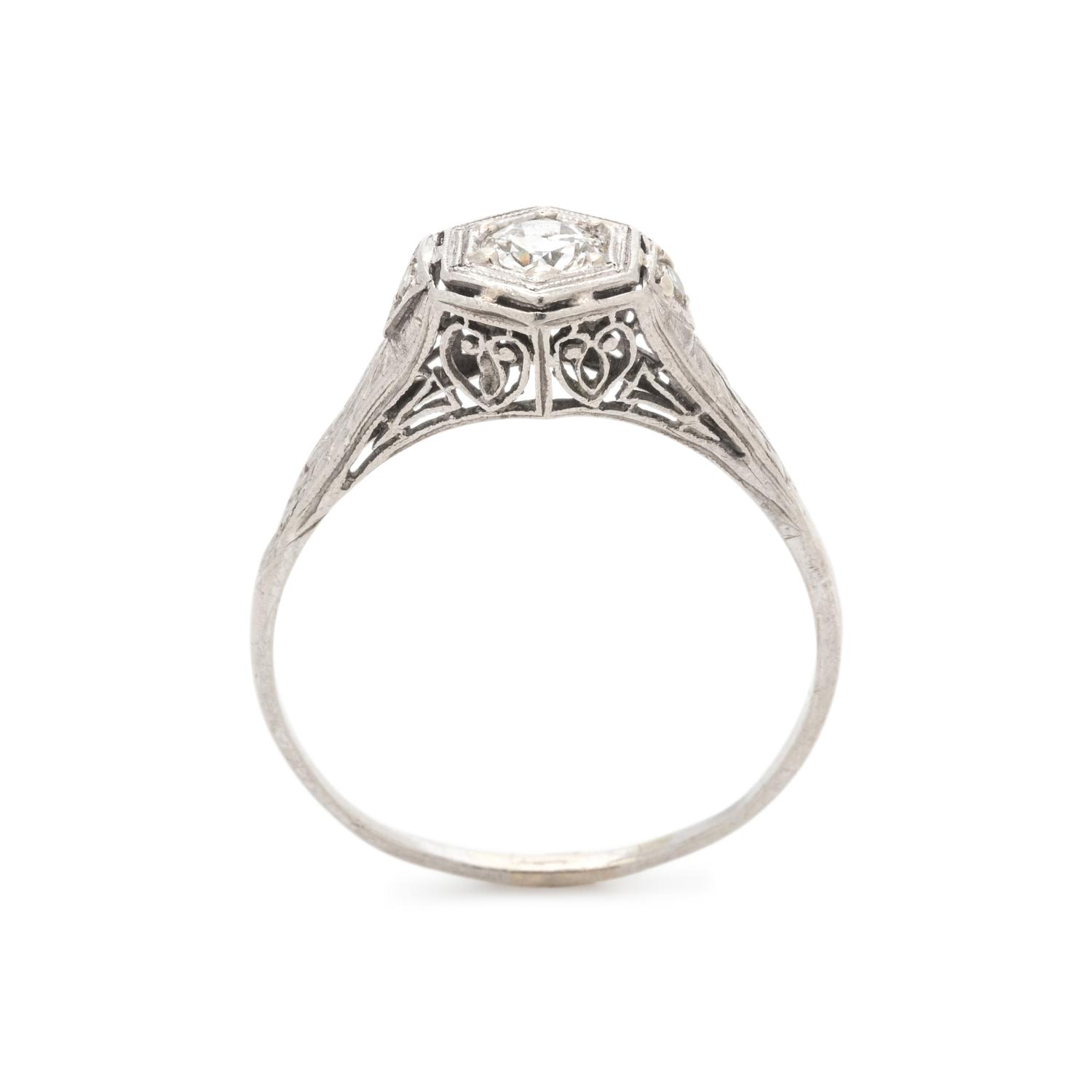 ART DECO, DIAMOND RING