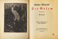 [Science Fiction & Fantasy] [Steiner-Prag, Hugo] Meyrink, Gustav. Der Golem