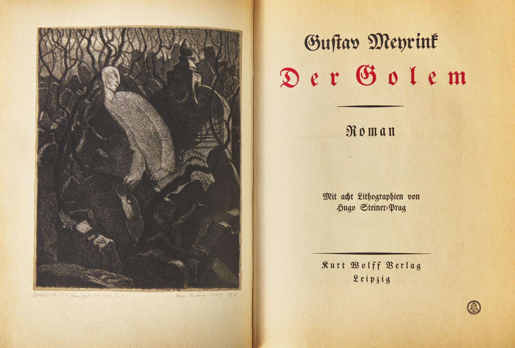 [Science Fiction & Fantasy] [Steiner-Prag, Hugo] Meyrink, Gustav. Der Golem