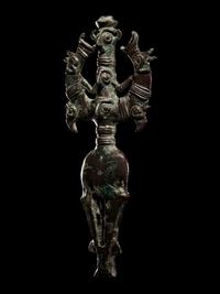 A Luristan Bronze Master of the Animals Finial
