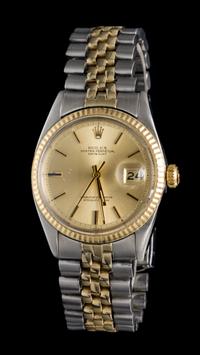 A Stainless Steel and 14 Karat Yellow Gold Ref. 1601 Datejust Wristwatch, Rolex, Circa 1965,