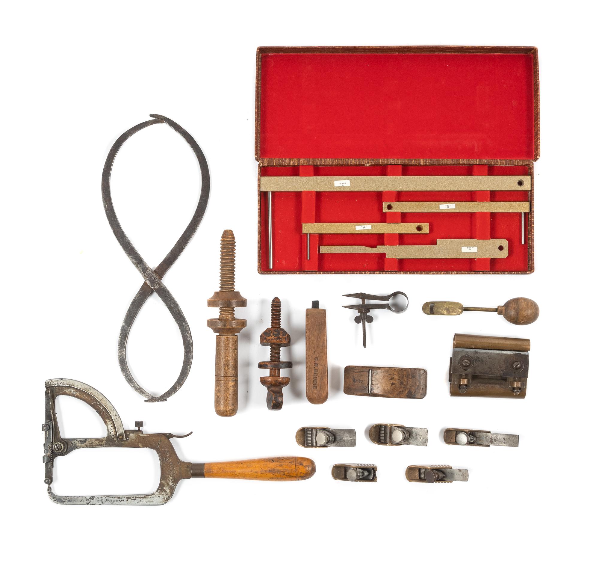 A Collection of Luthier Tools and Mutes