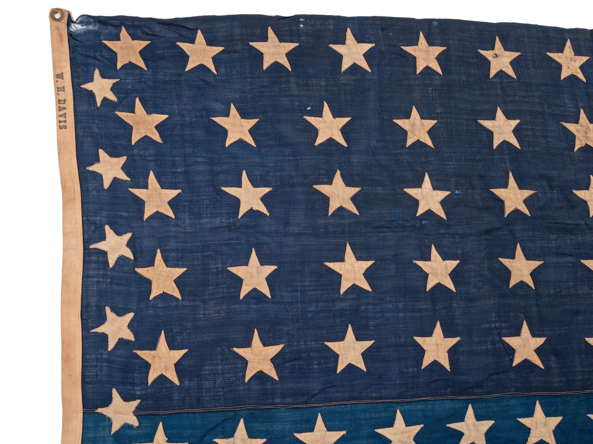 [FLAGS]. 38-star American flag converted to a 48-star flag. Ca 1876-1950s.
