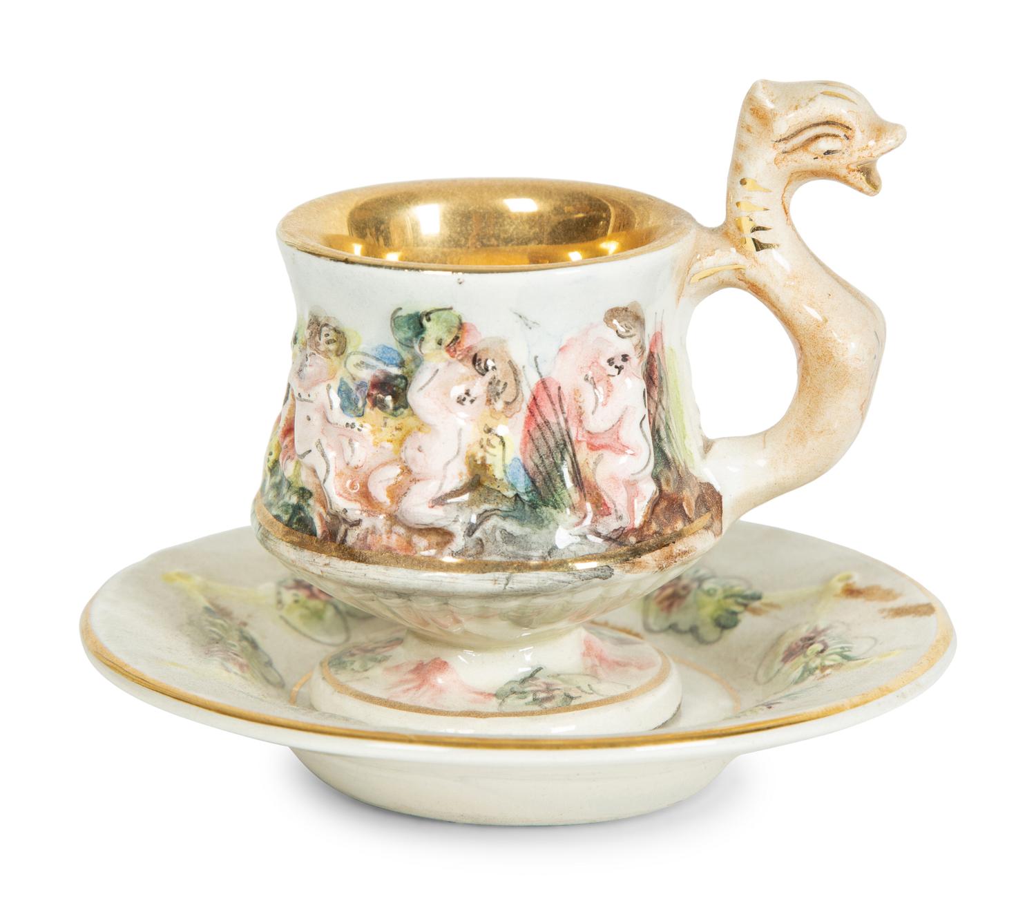 A Capodimonte Porcelain Coffee Service — 20TH CENTURY