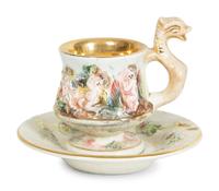 A Capodimonte Porcelain Coffee Service — 20TH CENTURY