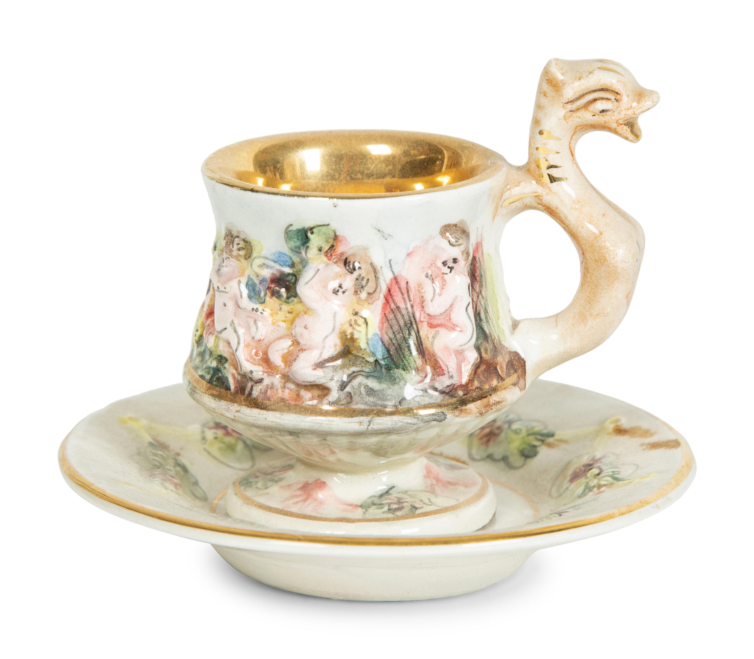 A Capodimonte Porcelain Coffee Service — 20TH CENTURY