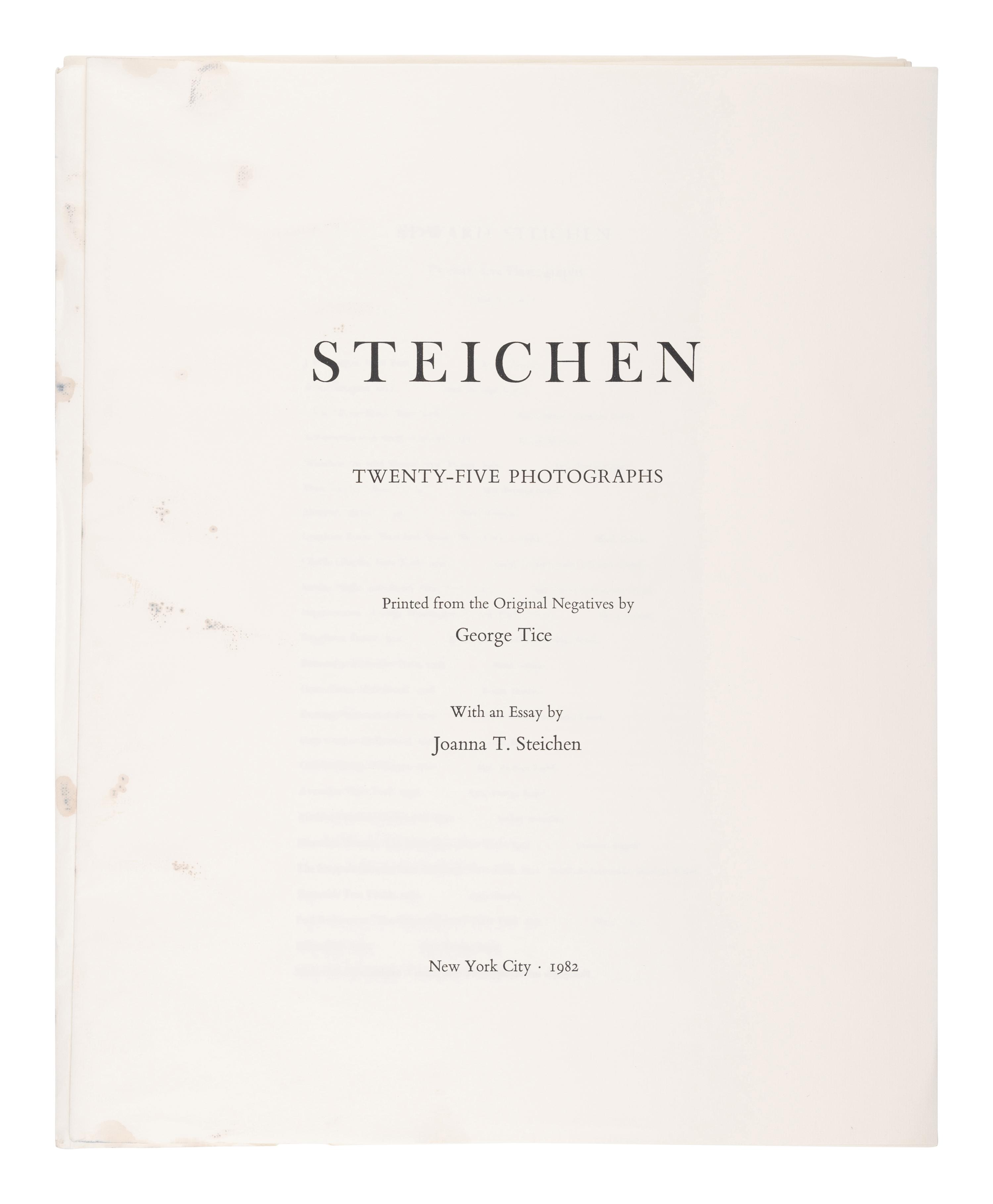 A group of twenty-one photographs (from Twenty-five Photographs printed by George Tice with labels signed by George Tice and Joanna Steichen)