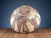 Zuni Polychrome Pottery Olla