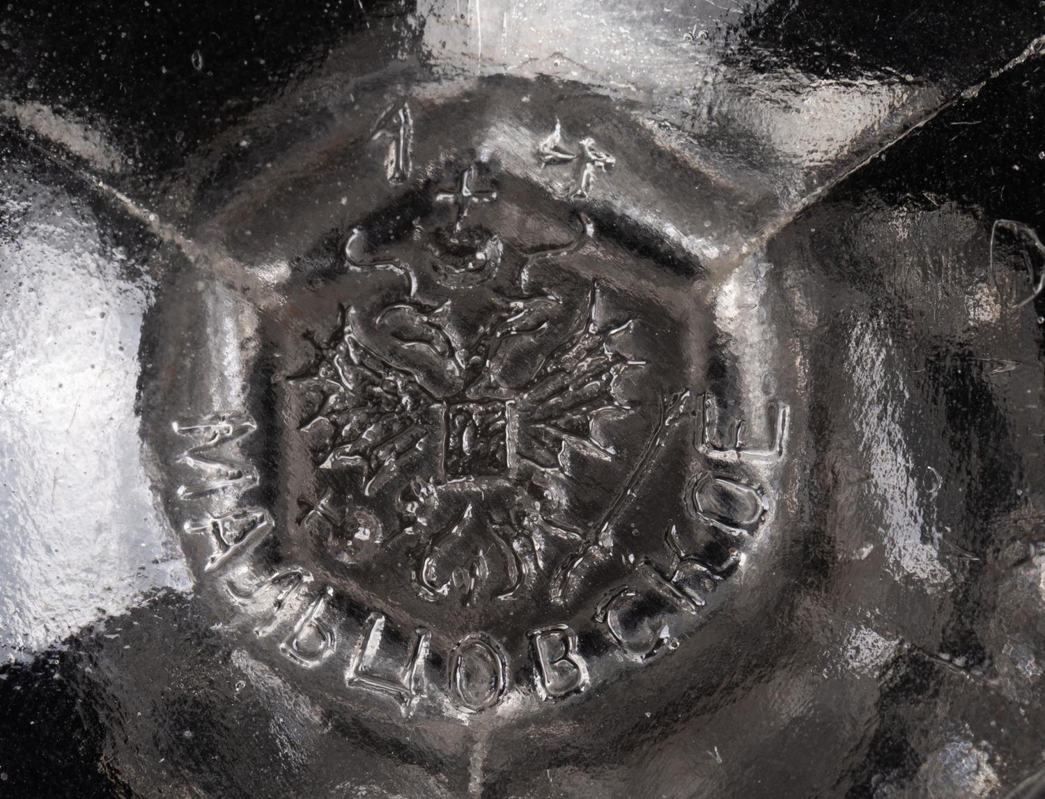 A Set of Five Russian Molded Glass Goblets