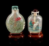 Two Chinese Glass Snuff Bottles