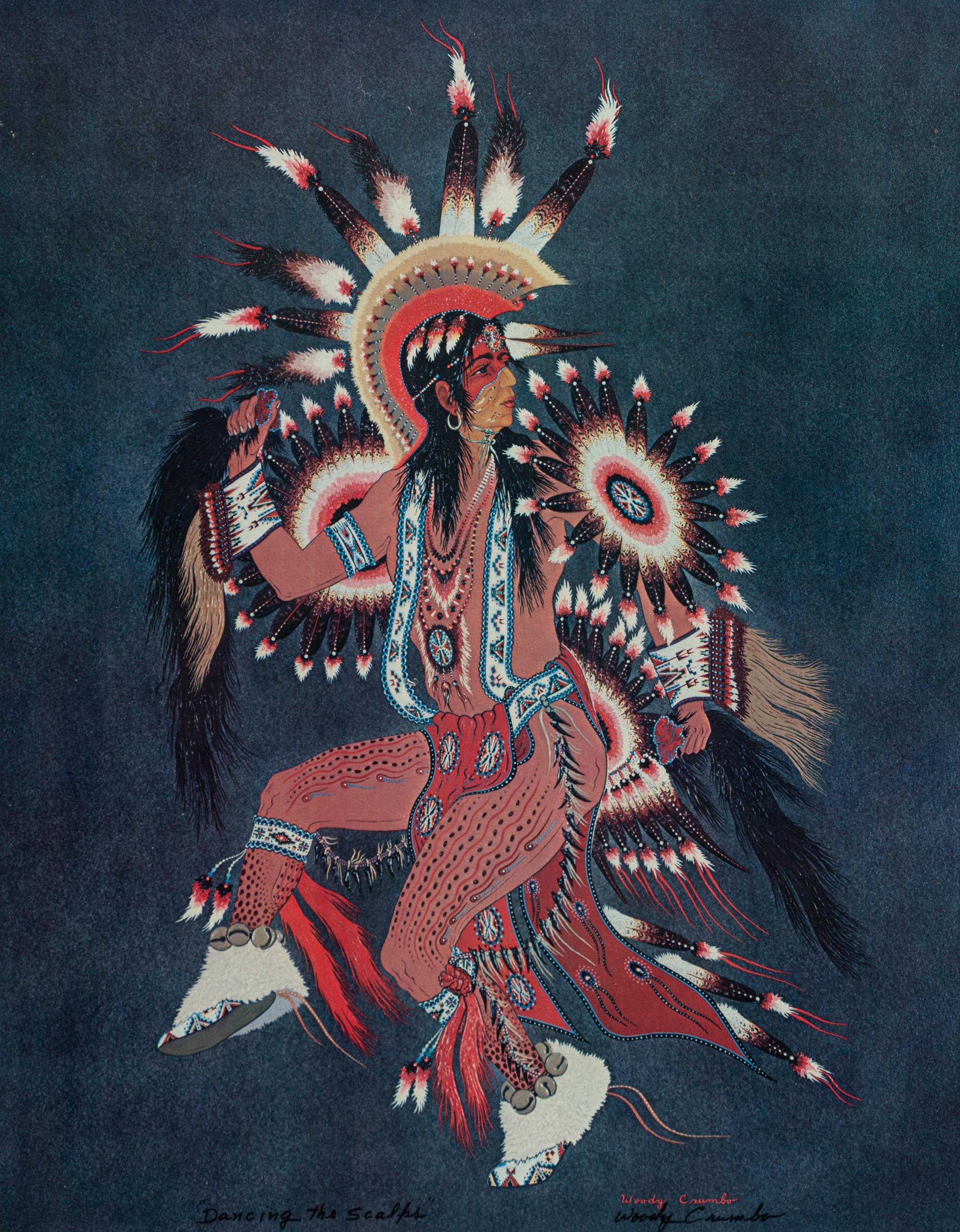 Two Works: Ceremonial War Dancer, Dancing in the Scalps