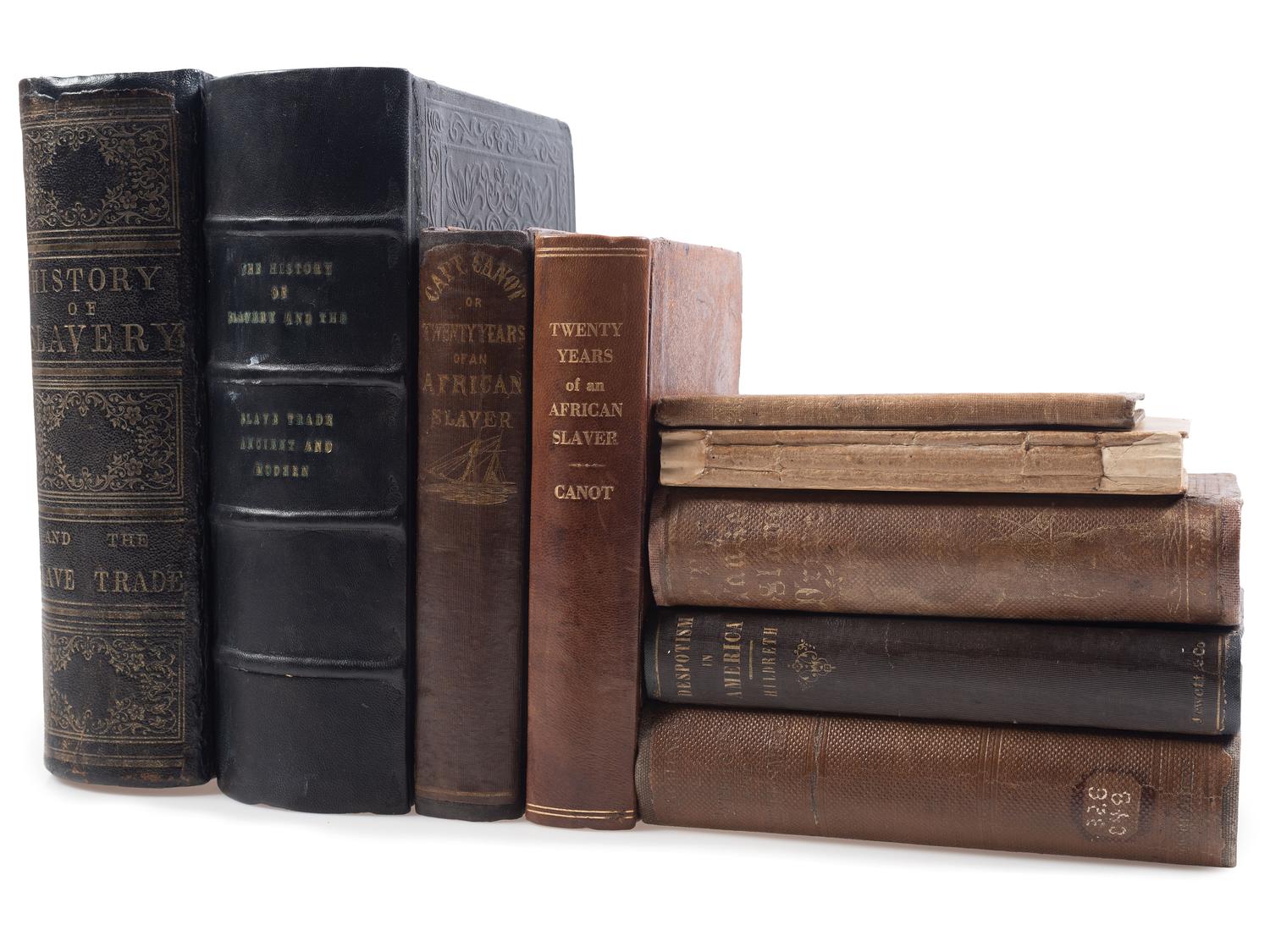 [SLAVERY & ABOLITION]. A group of 9 works related to enslavement and abolition, comprising:
