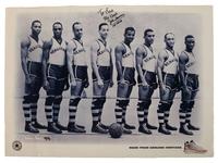 [SPORTS] ISAACS, John. Signed advertisement for Converse ft. NY Renaissance basketball team. 1996.