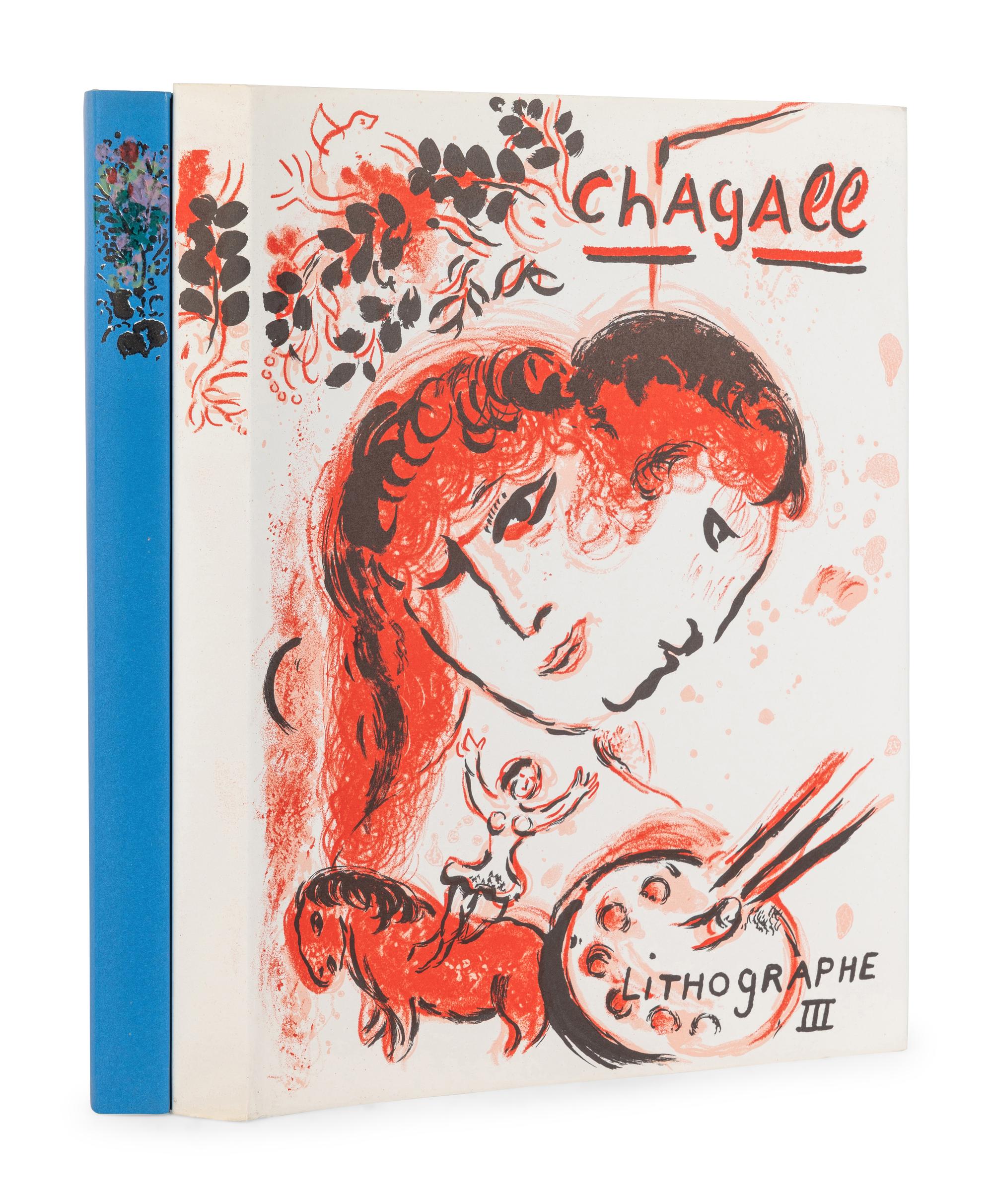 [ARTIST'S BOOKS]. CHAGALL, Marc (1887-1985). Chagall Lithographe . Vol. III: [Paris]: André Sauret, 1969; another copy; Vol. IV: New York: Crown Publishers, Inc., 1974.