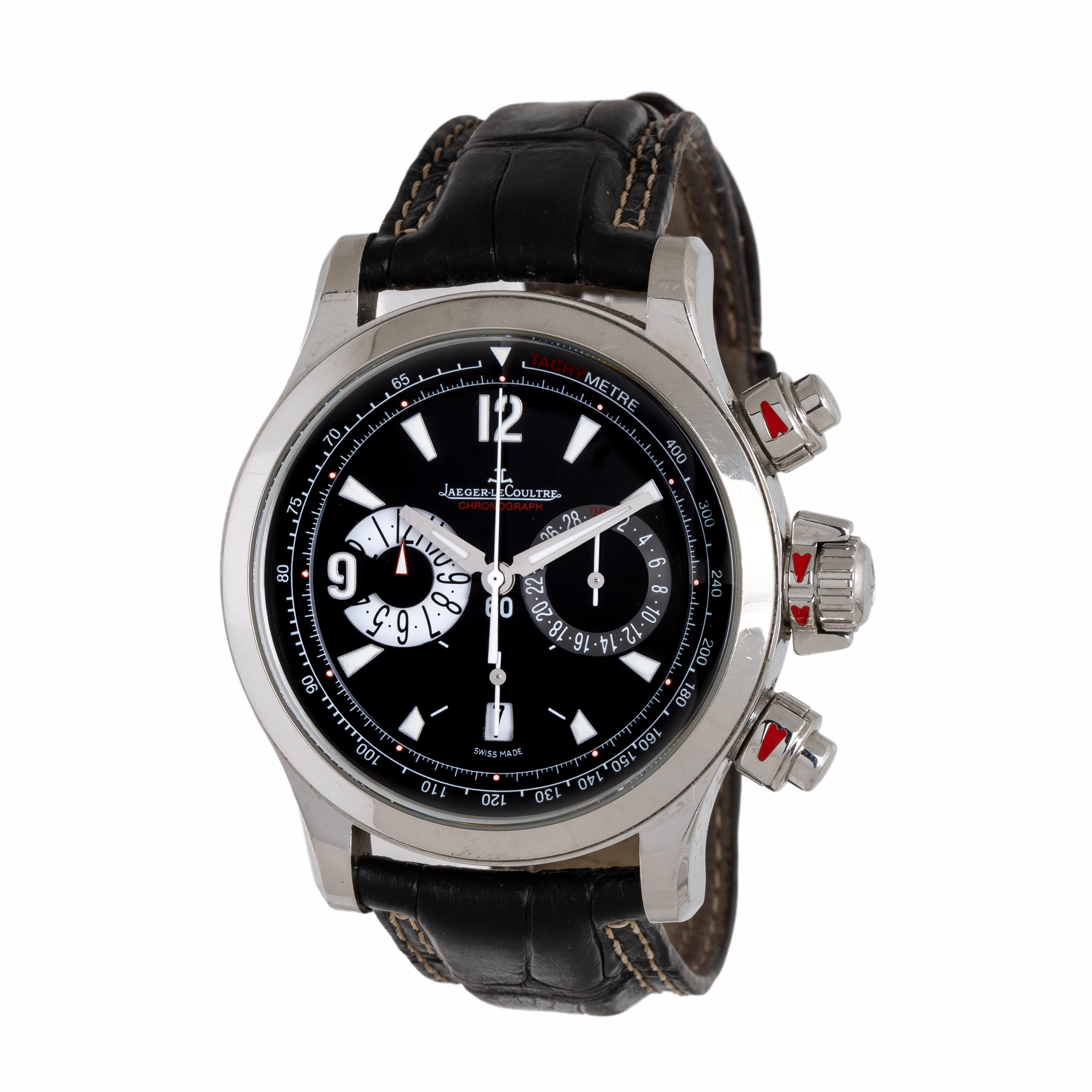 Jaeger-LeCoultre, Ref. 146.8.25, Steel 'Master Compressor' Chronograph Watch, with Box & Manual