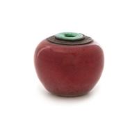 A Small Peachbloom Glazed Porcelain Water Dropper Height 2 1/4 inches. — 18TH/19TH CENTURY