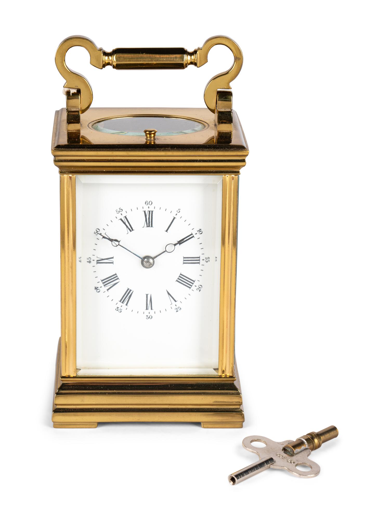A Hands Brass Carriage Clock